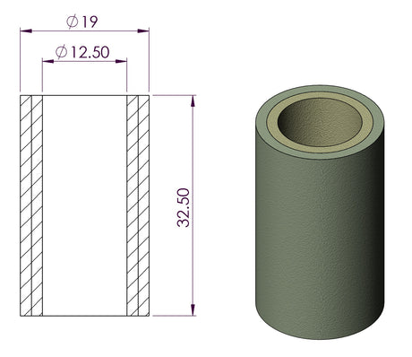 Coalescing Glass Fibre Filter Element (PVDF - Corrosive Applications) - Box of 10