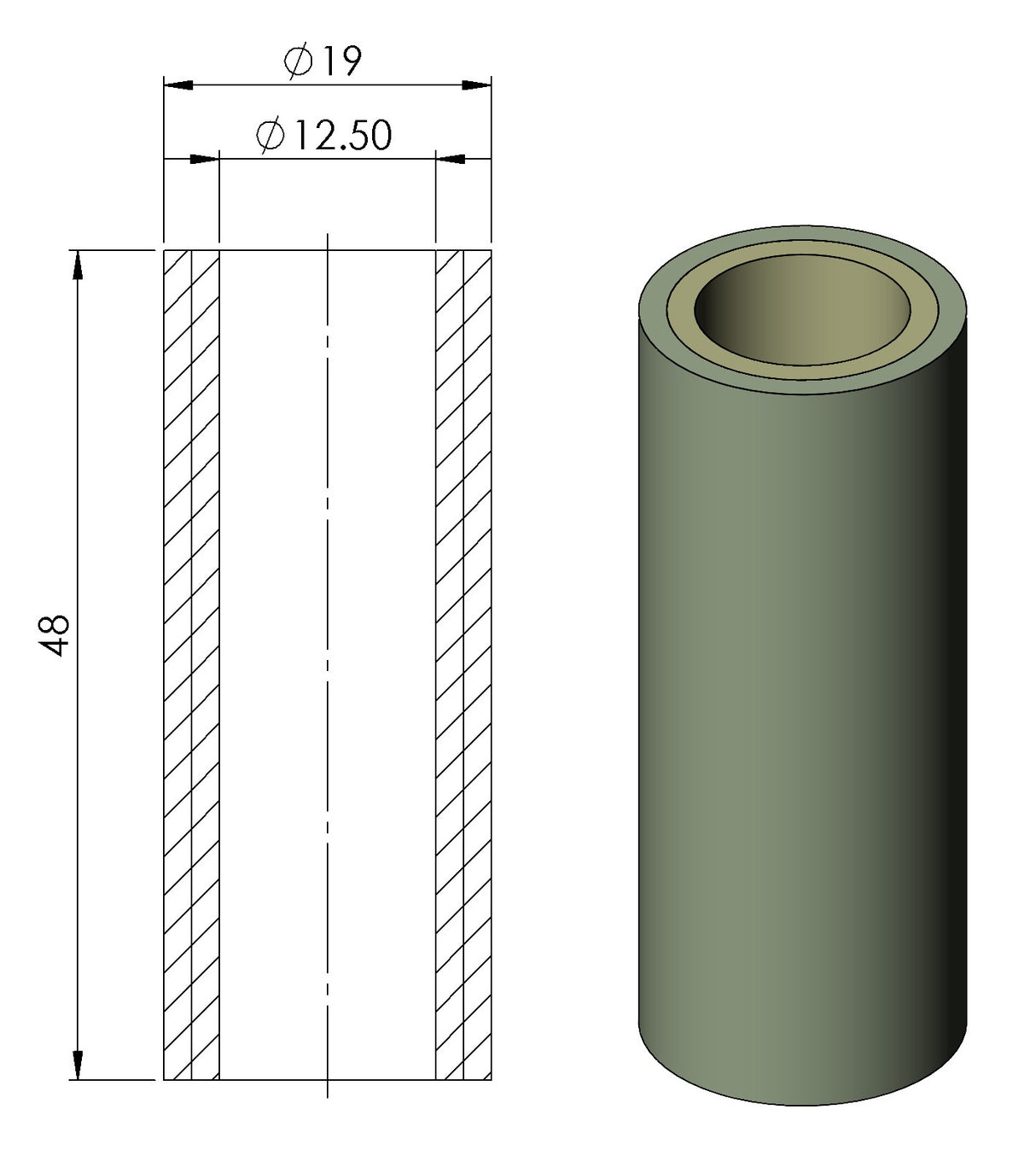 Glass Fibre Filter Element 12-48-70CS - Box of 10