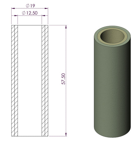 Coalescing Glass Fibre Filter Element (PVDF - Corrosive Applications) - Box of 10