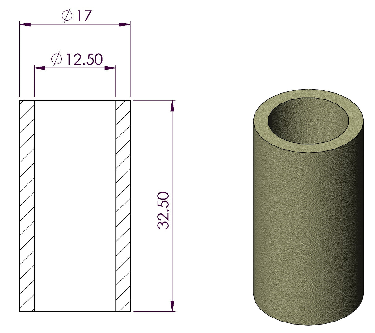 Glass Fibre Filter Element 12.5-32-60