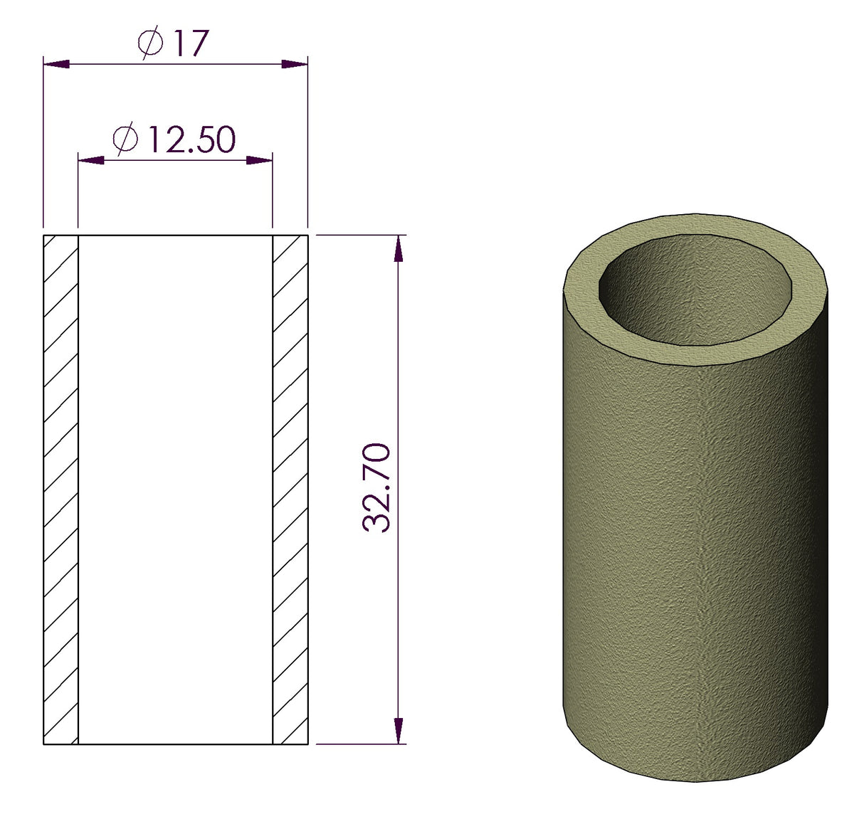 Glass Fibre Filter Element 12-32.7-70 - Box of 10