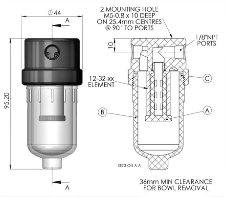 Aluminium Filter Housing - Model 200