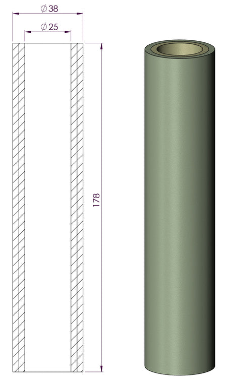 Coalescing Glass Fibre Filter Element (Silica - Up to 500ºC)