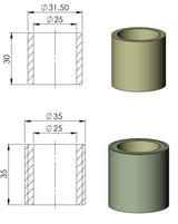 Glass Fibre Filter Element Kit 25-35-80C & 25-30-60K