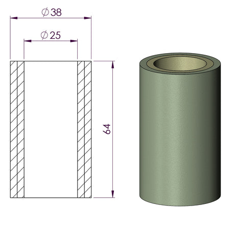 Coalescing Glass Fibre Filter Element (Silica - Up to 500ºC)