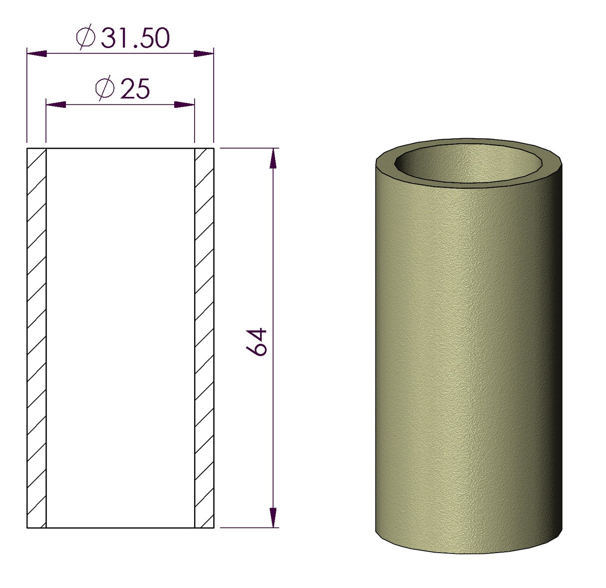 Particulate Glass Fibre Filter Element (Epoxy - Standard)