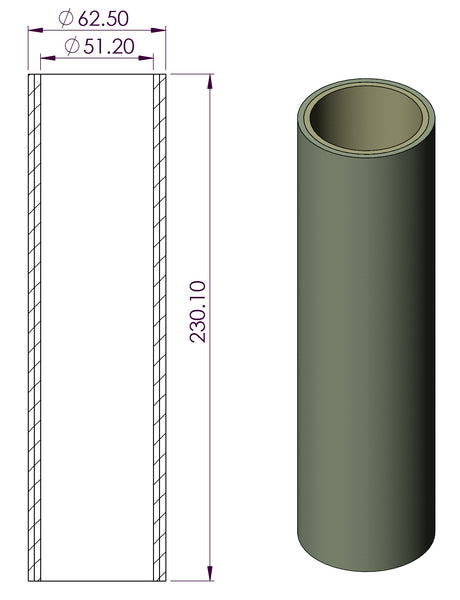 Coalescing Glass Fibre Filter Element (Silica - Up to 500ºC)