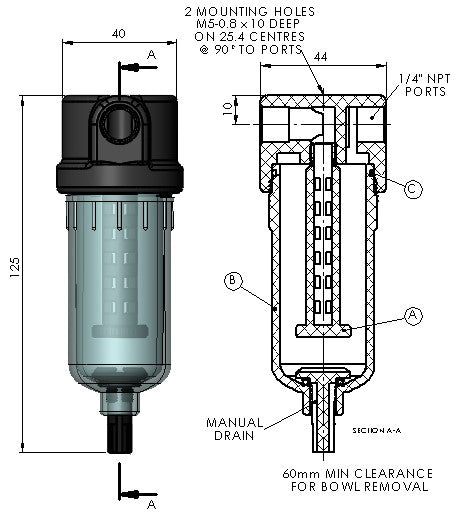 Plastic Filter Housing - Model 730N