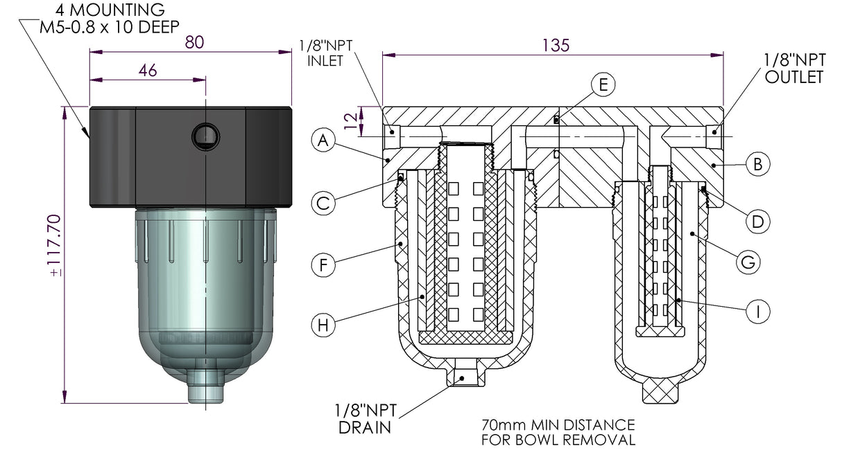 Plastic Filter Housing 745CB